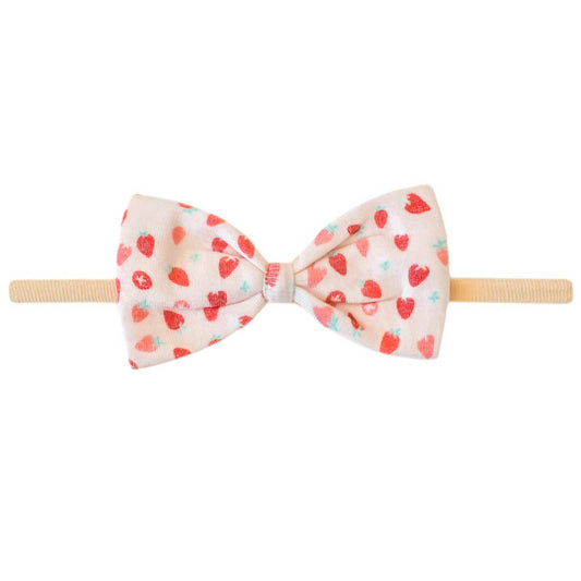 Strawberry Bowtie Baby Bow | Copper Pearl