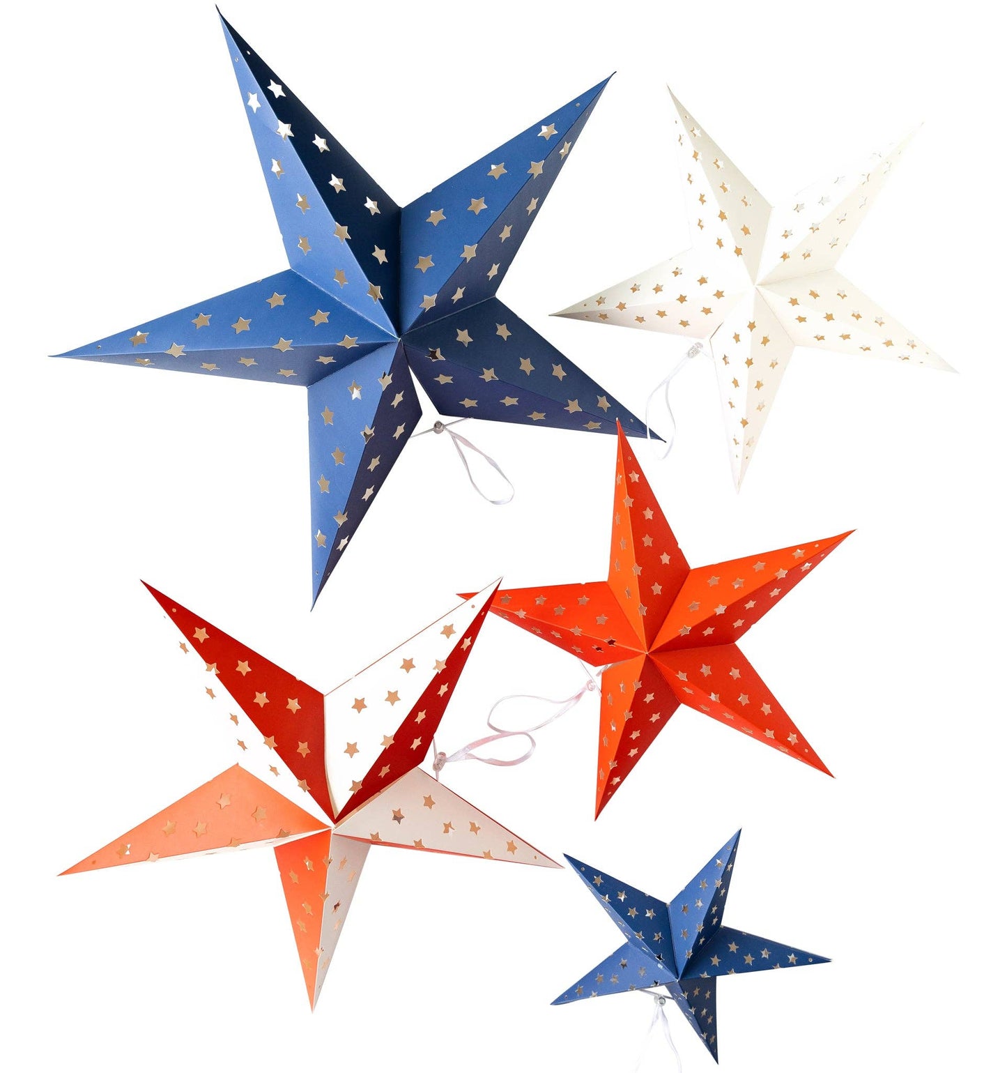 Stars and Stripes Decorative Hanging Stars | My Mind's Eye
