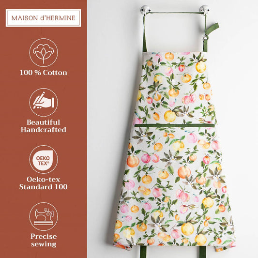 Soleil Fruite Apron | Maison d'Hermine