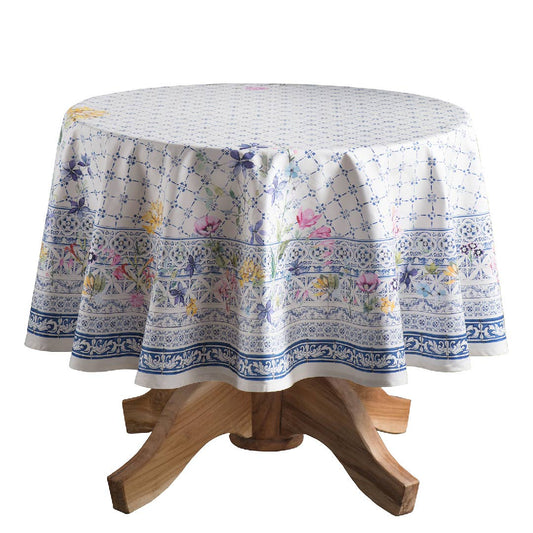 Faience Cotton Tablecloth (Various Sizes) | Maison d'Hermine