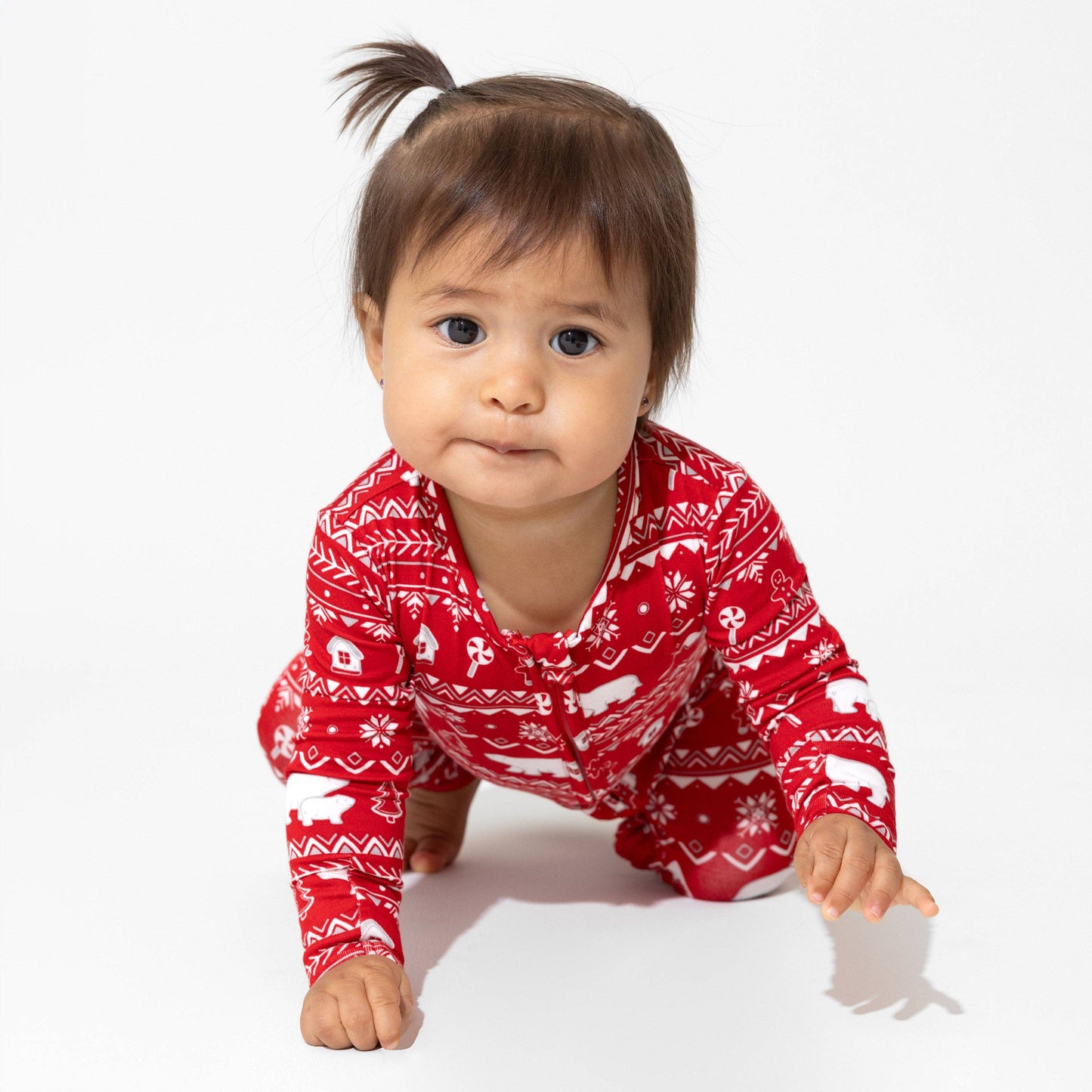Polar Isle Red Romper | Bellabu Bear