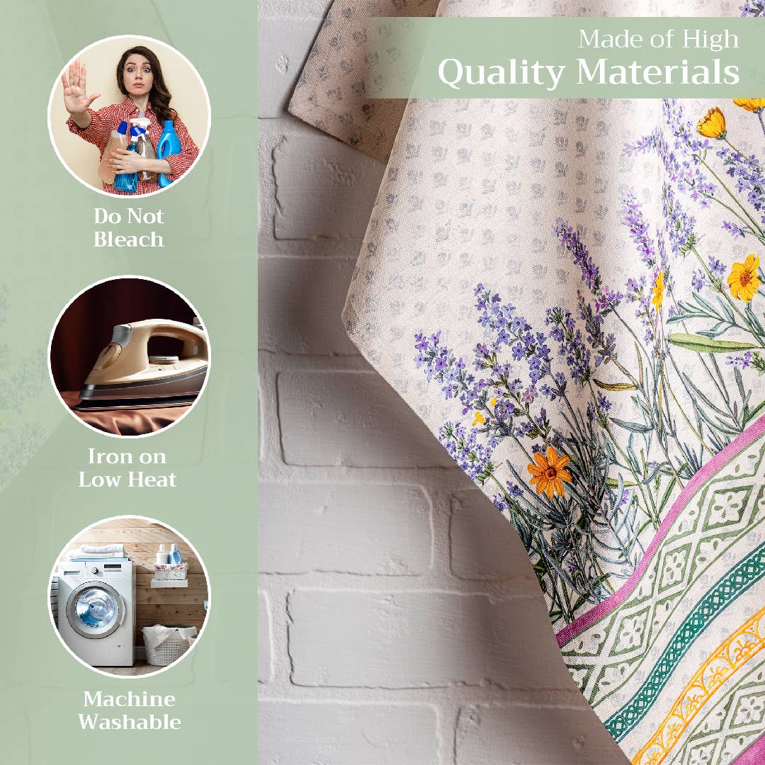 Fanny Lavender Kitchen Towels - Set Of 3 | Maison d'Hermine