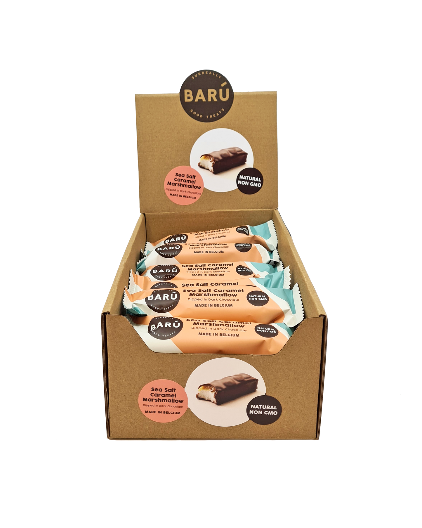 Dark Chocolate Marshmallow with Nutty Sea Salt Caramel | Baru Chocolate
