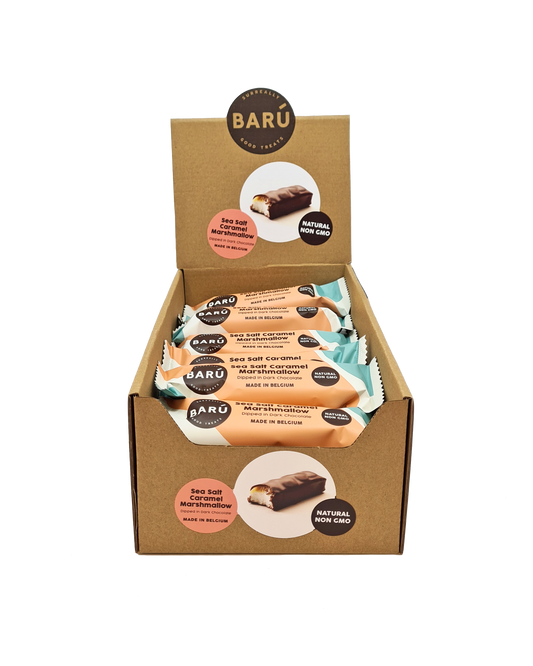 Dark Chocolate Marshmallow with Nutty Sea Salt Caramel | Baru Chocolate