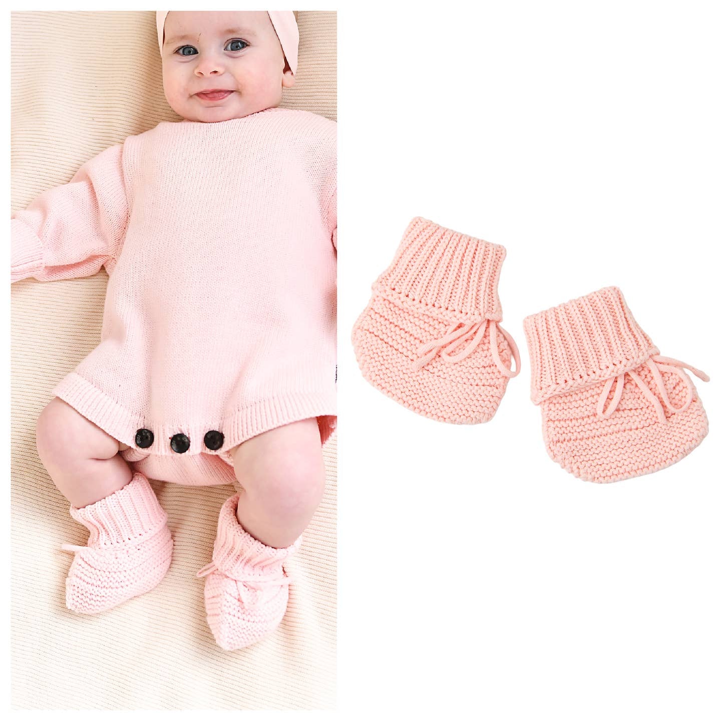 Newborn Knit Booties | Gigi & Max