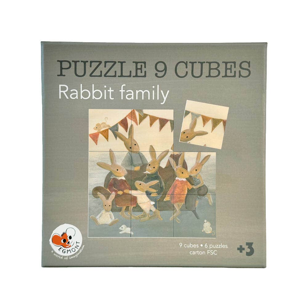 Rabbit Family Puzzle Cube | Egmont Toys