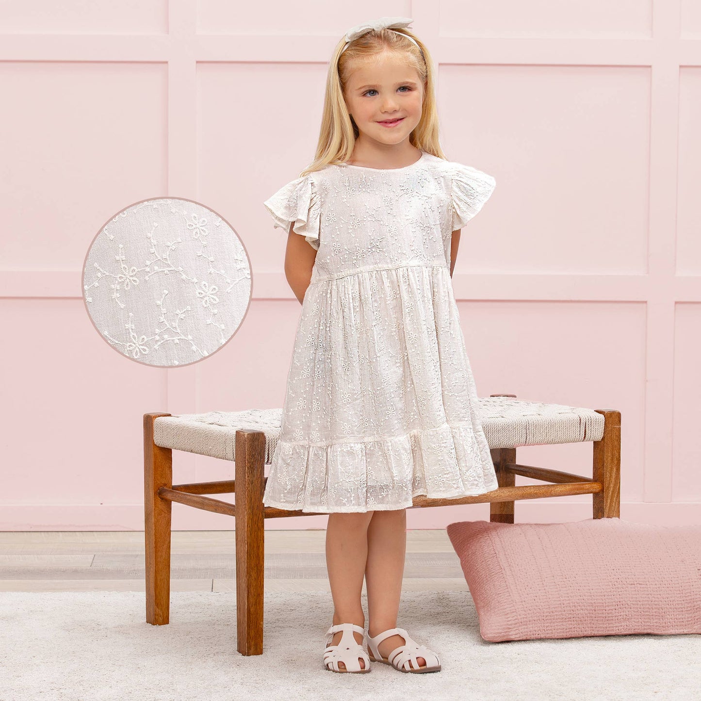 Charlotte Embroidered Cotton Dress | Tesa Babe