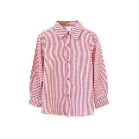 Collar Shirt - Red Stripe | Beet World