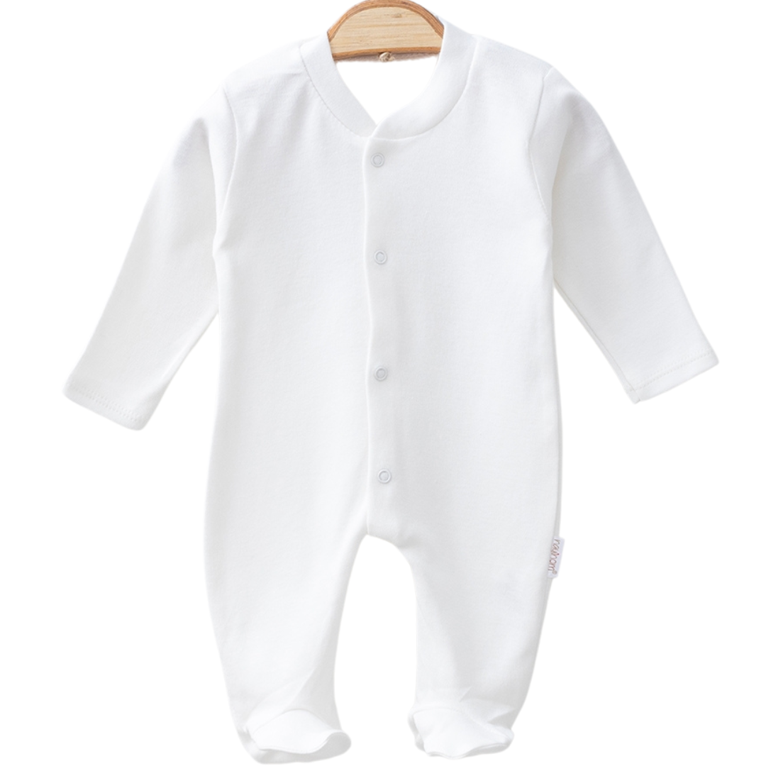 Organic Cotton Cream Romper | Himmelberg Baby