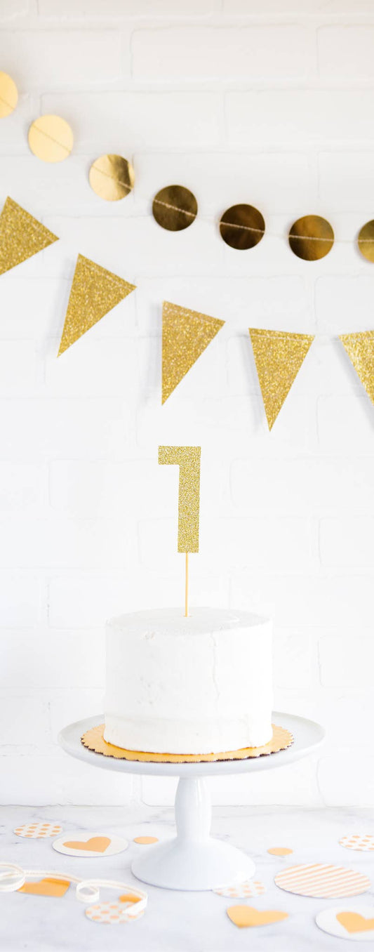 Glitter Number 4 Topper | My Mind's Eye