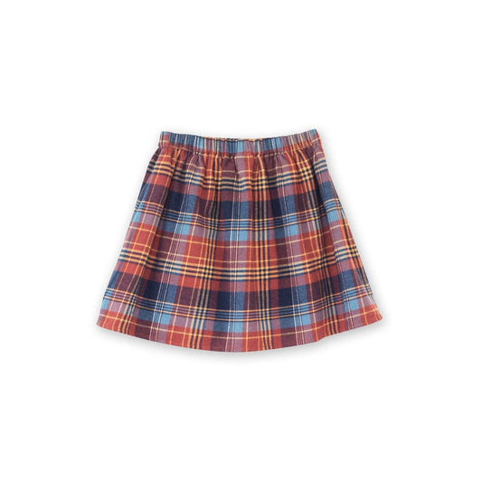 Coral Skirt - Rust Plaid | Beet World