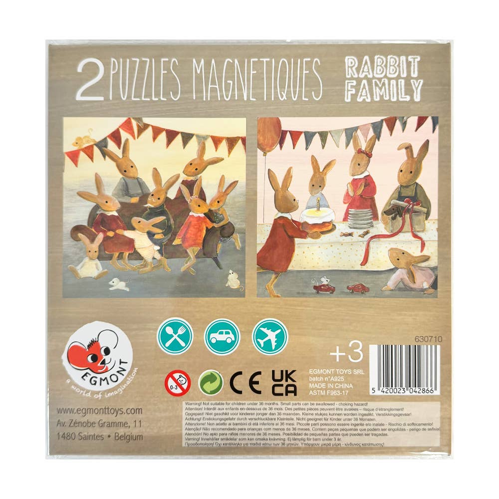 Magnetic Puzzle - Rabbit Family | Egmont Toys