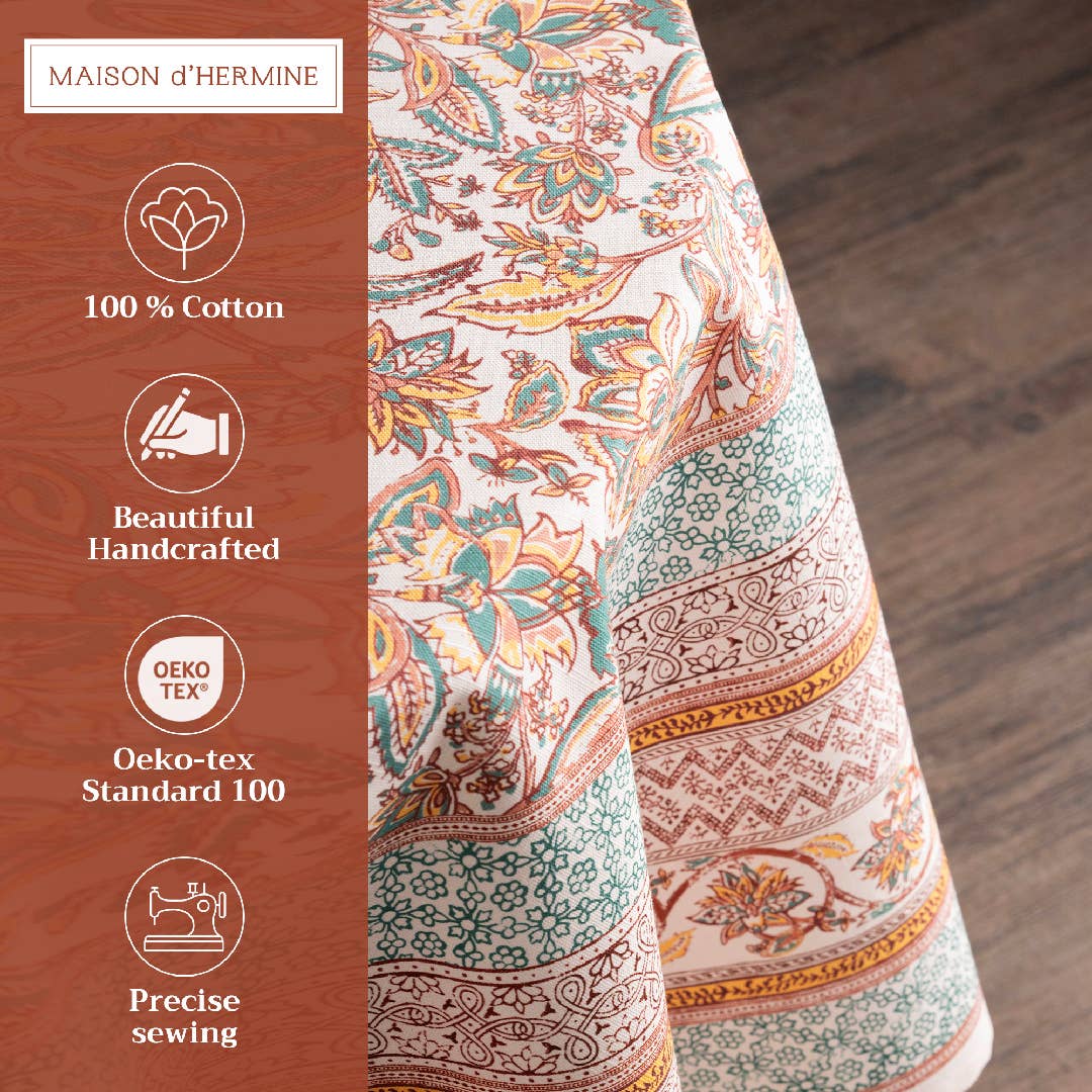Nila Cotton Tablecloth (Various Sizes) | Maison d'Hermine
