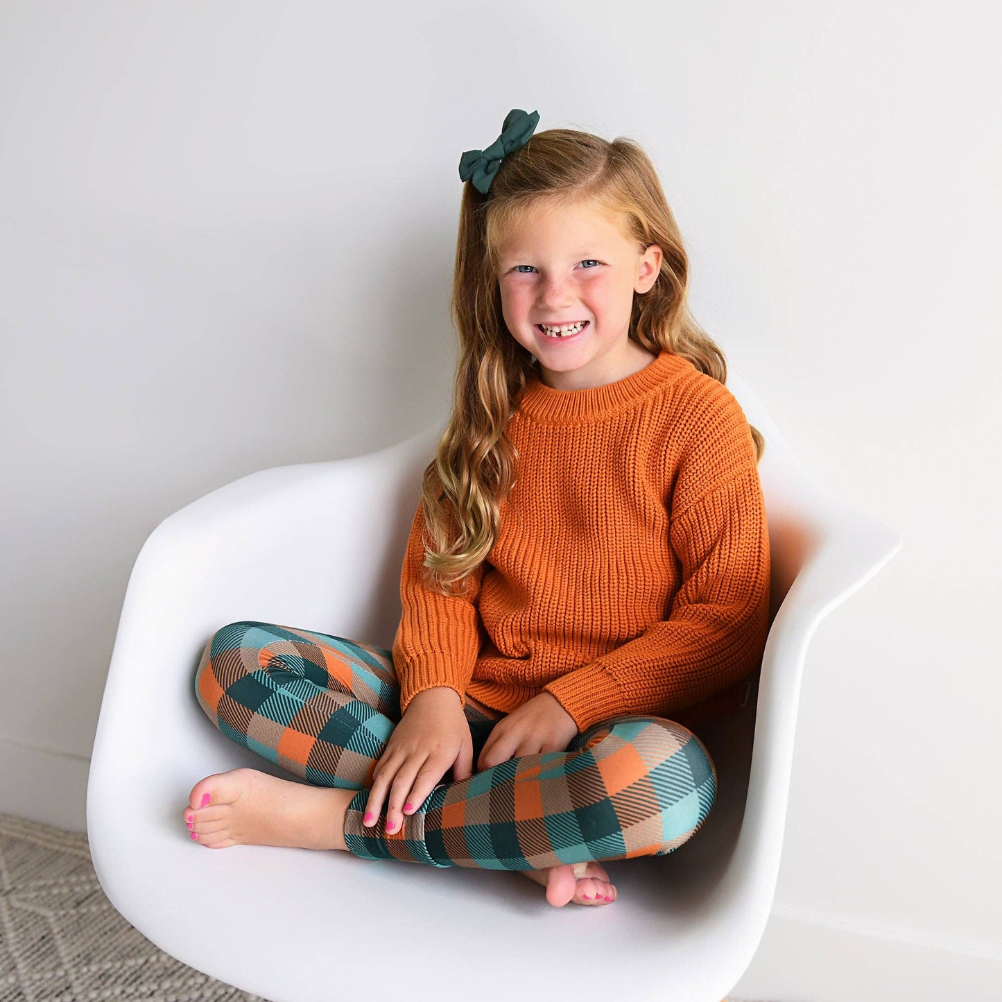 Orange Knit Sweater | Gigi & Max