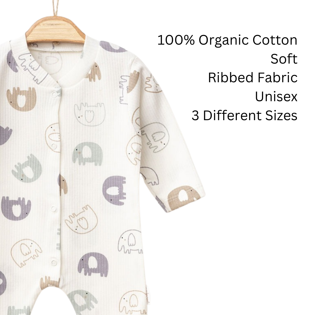Elephant Baby Romper | Himmelberg Baby