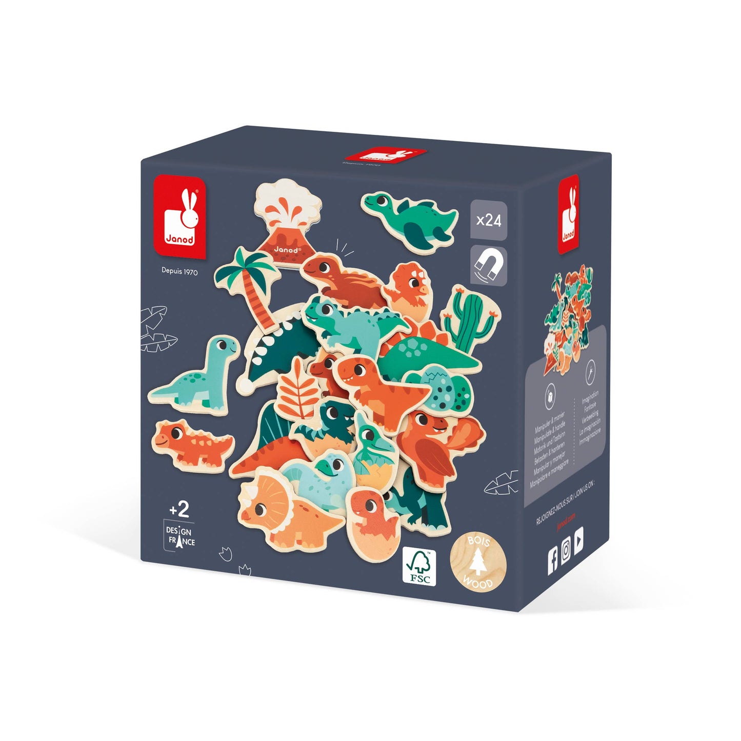 Set of Magnets - Dino | Janod