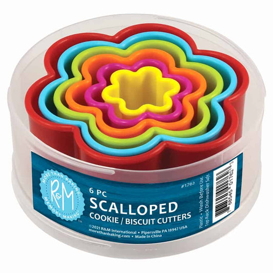 Scallop 6 PC Biscuit Cutter Set | R&M International