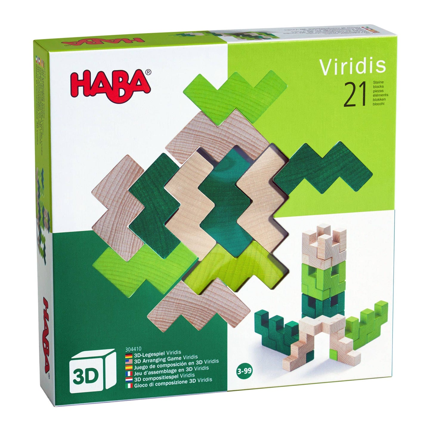 3D Viridis Wooden Stacking Game | HABA
