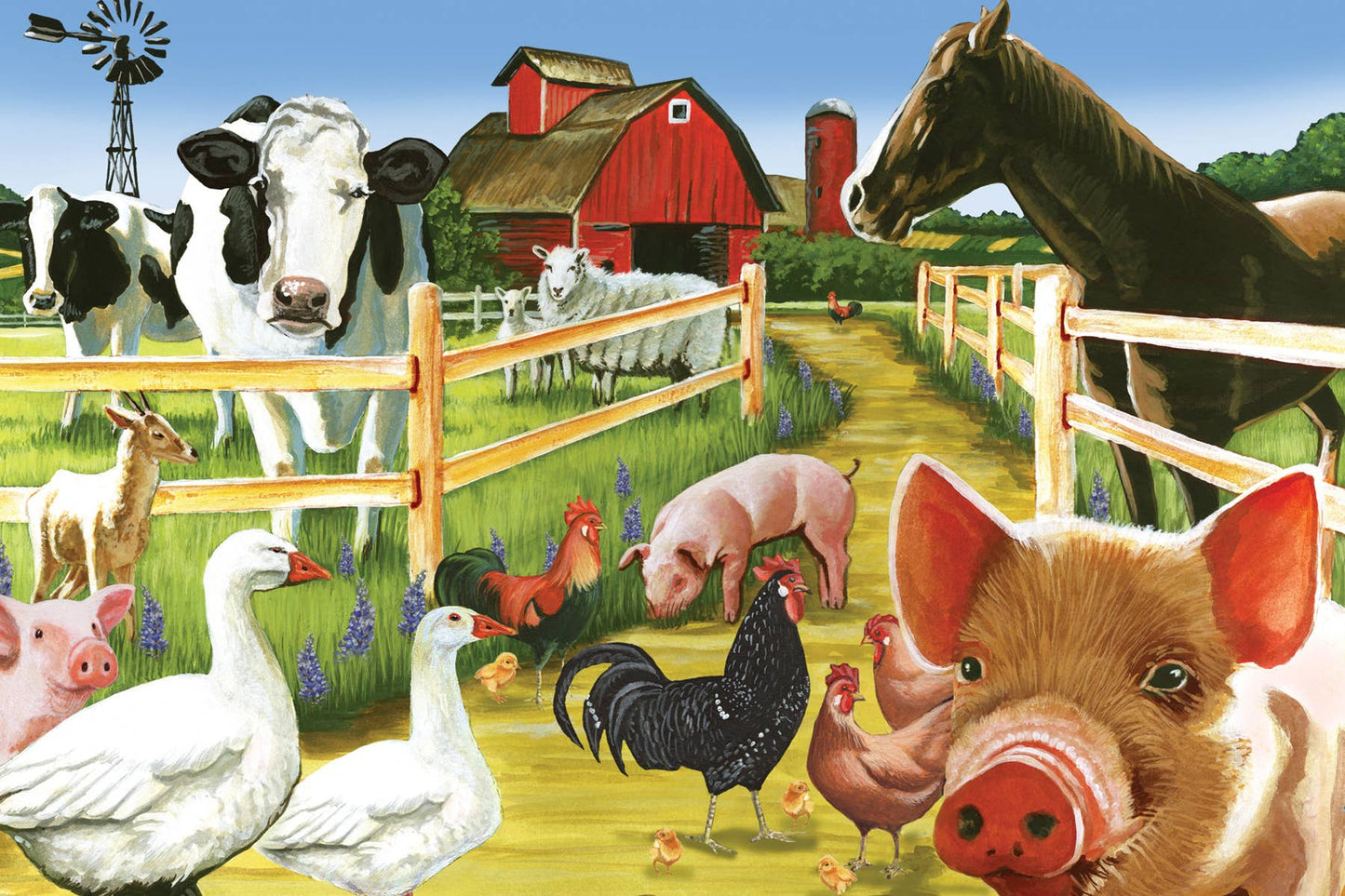 Welcome to the Farm - 36pc Floor Puzzle | Cobble Hill Puzzles