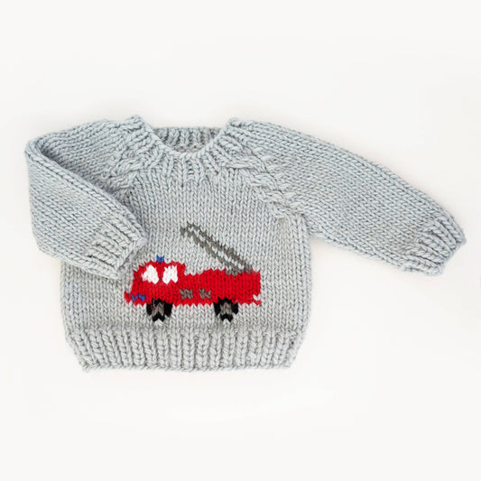 Fire Engine Crew Neck Sweater | Huggalugs