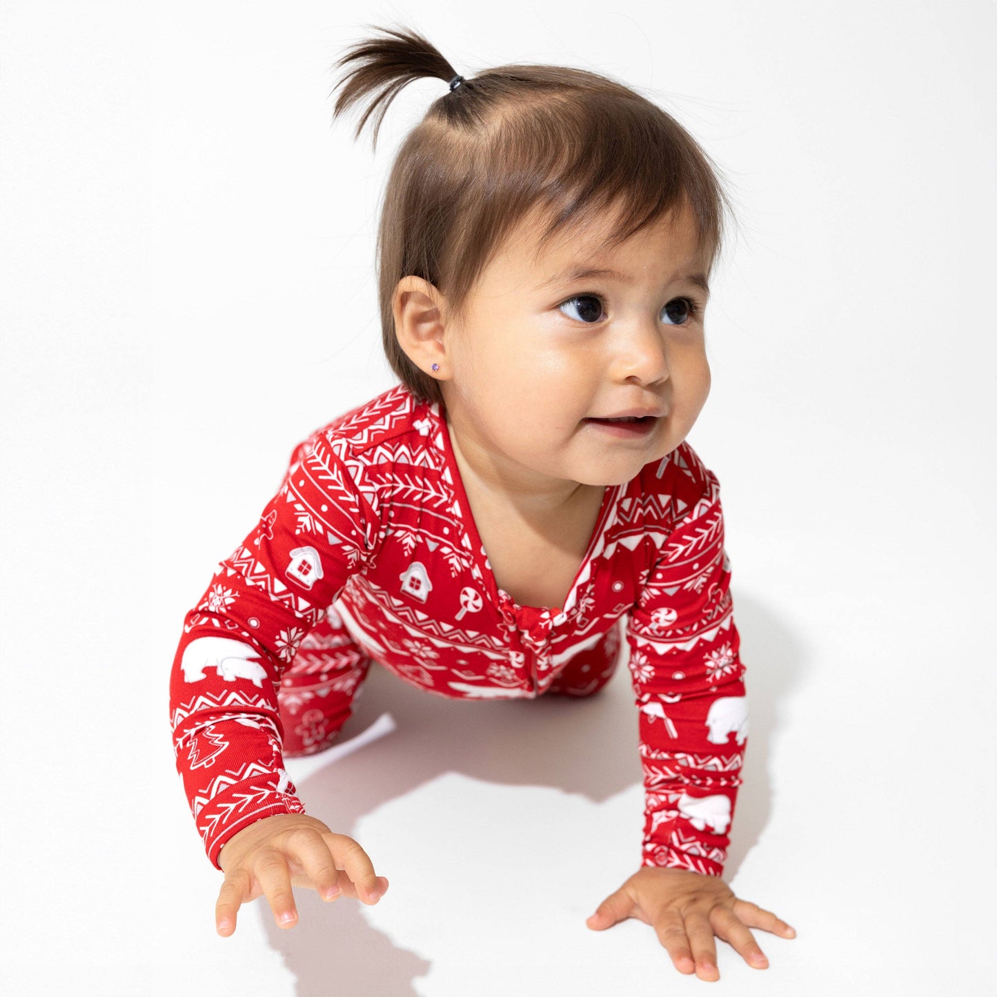 Polar Isle Red Romper | Bellabu Bear