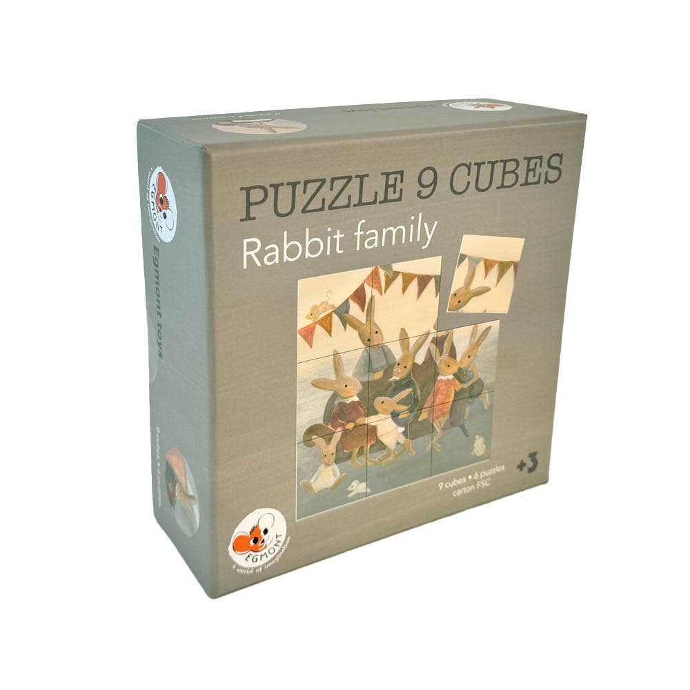 Rabbit Family Puzzle Cube | Egmont Toys