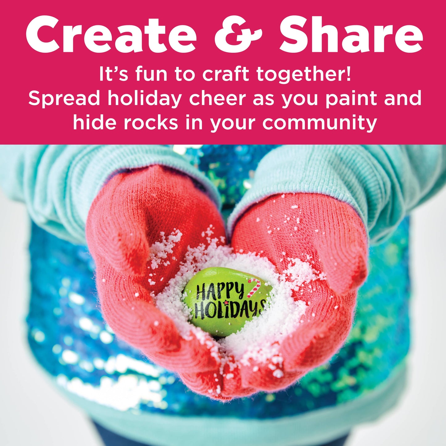 Holiday Hide & Seek Rock Painting Craft Kit | Faber-Castell