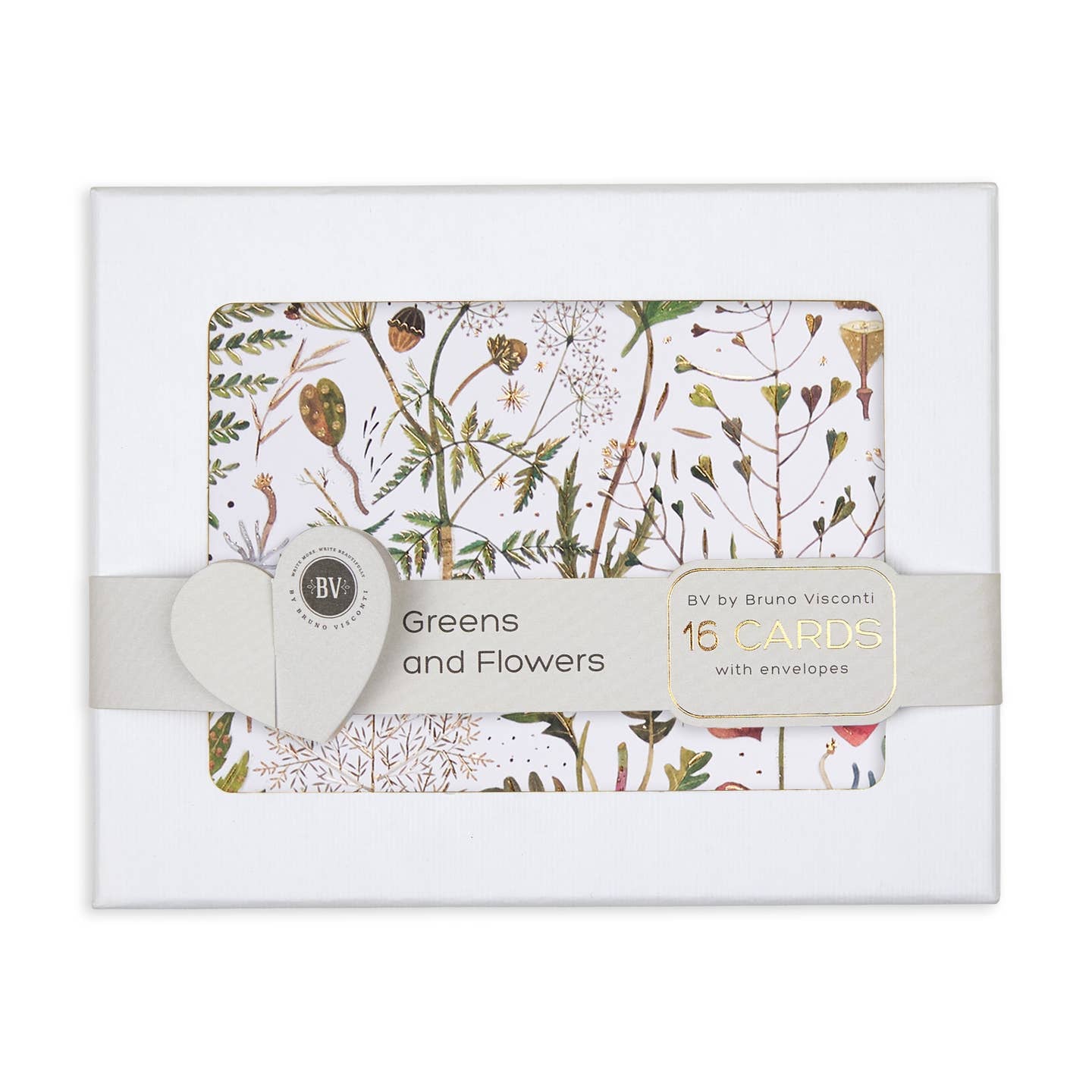 Greens and Flowers Boxed Cards | Bruno Visconti