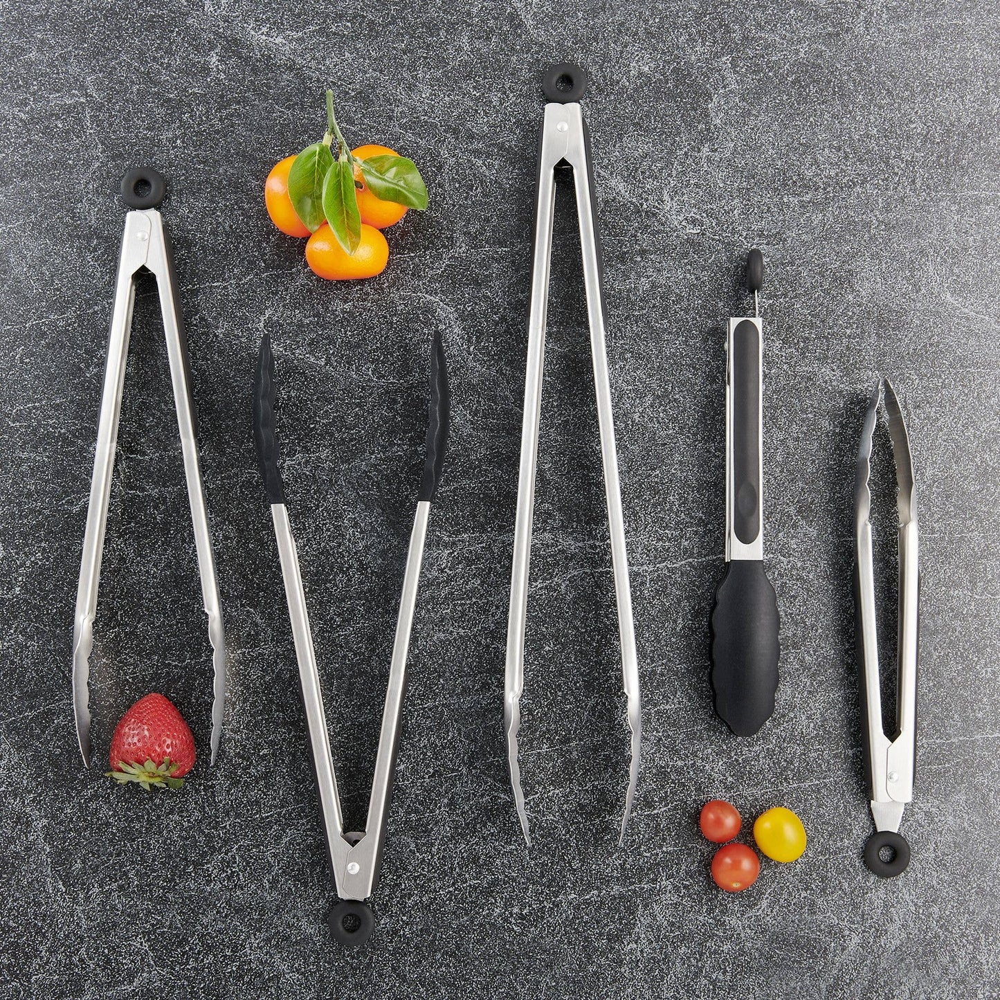 12" Cutlery-Pro Silicone Tongs | HIC Kitchen