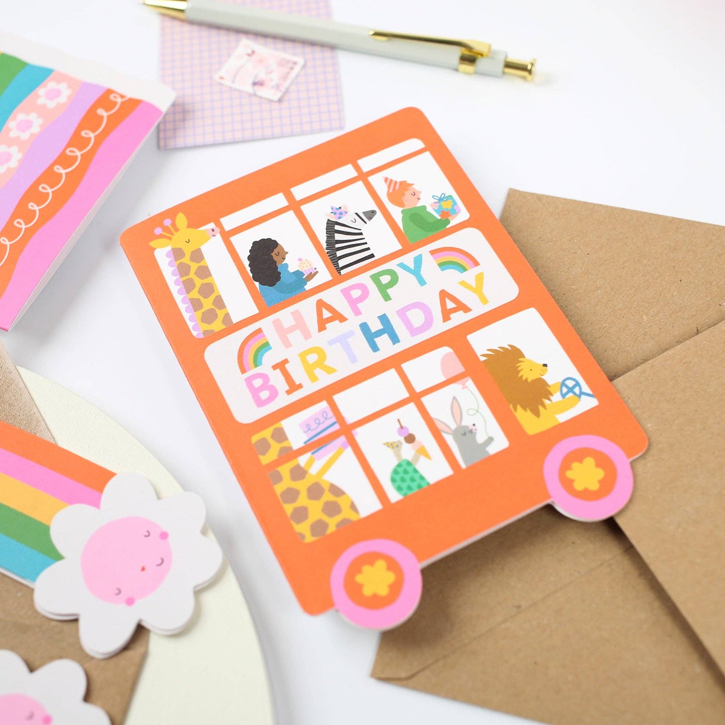 Birthday Bus Card  | Mifkins