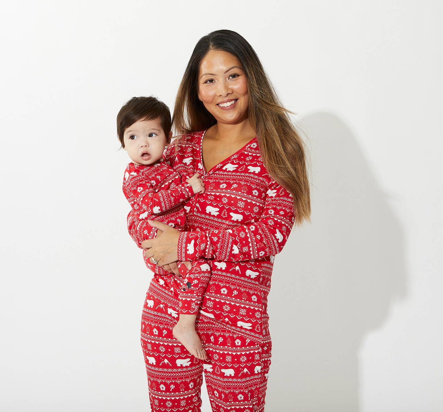 Polar Isle Red Romper | Bellabu Bear