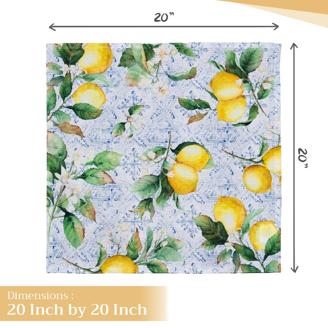 Citrus Cloth Napkins- Set Of 4 | Maison d'Hermine