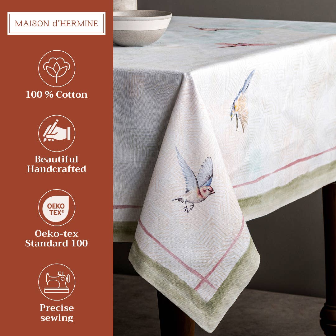Flying Birds Tablecloth (Various Sizes) | Maison d'Hermine