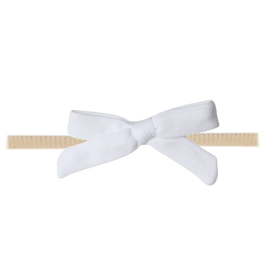 Dove Ribbon Baby Bow | Copper Pearl