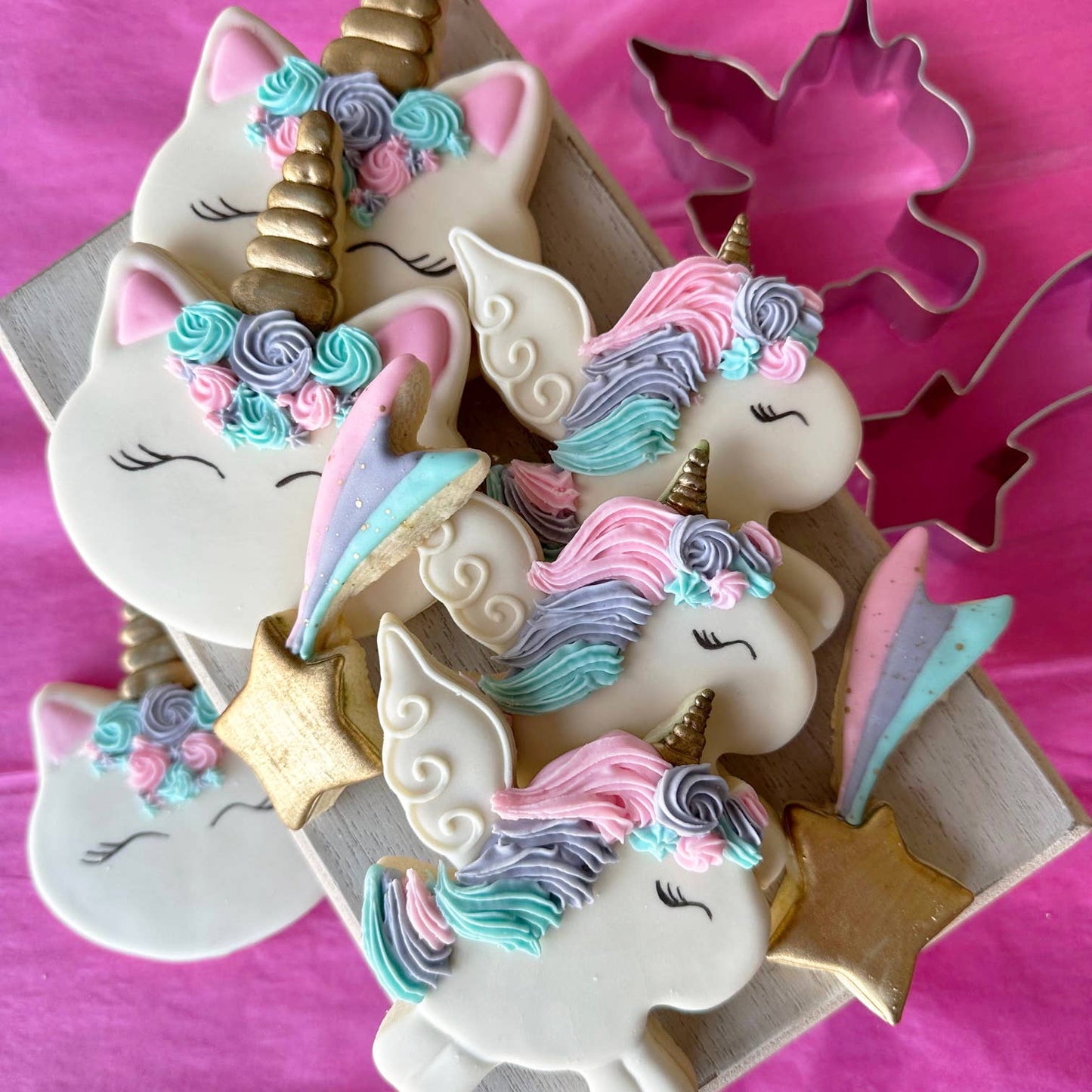 Unicorn Magic 3 PC Cookie Cutter Set | R&M International