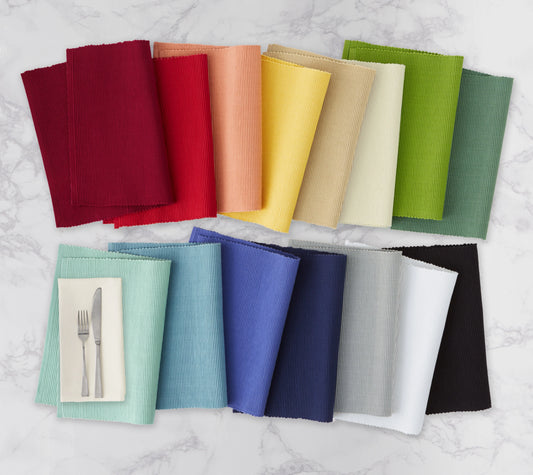 Solid Ribbed Placemats (Various Colors) | Design Imports