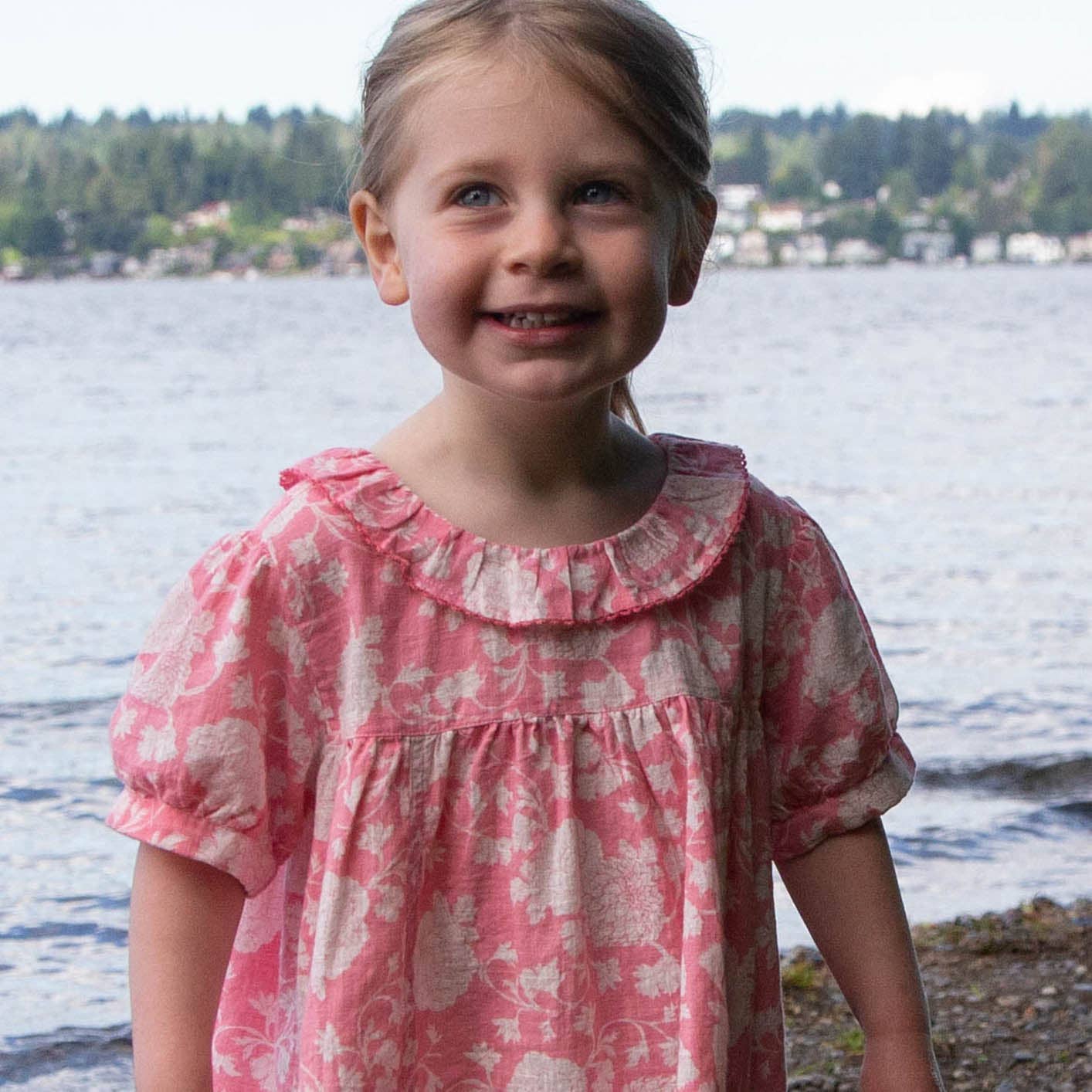 Emily Dress - Lille Pink Floral | Beet World