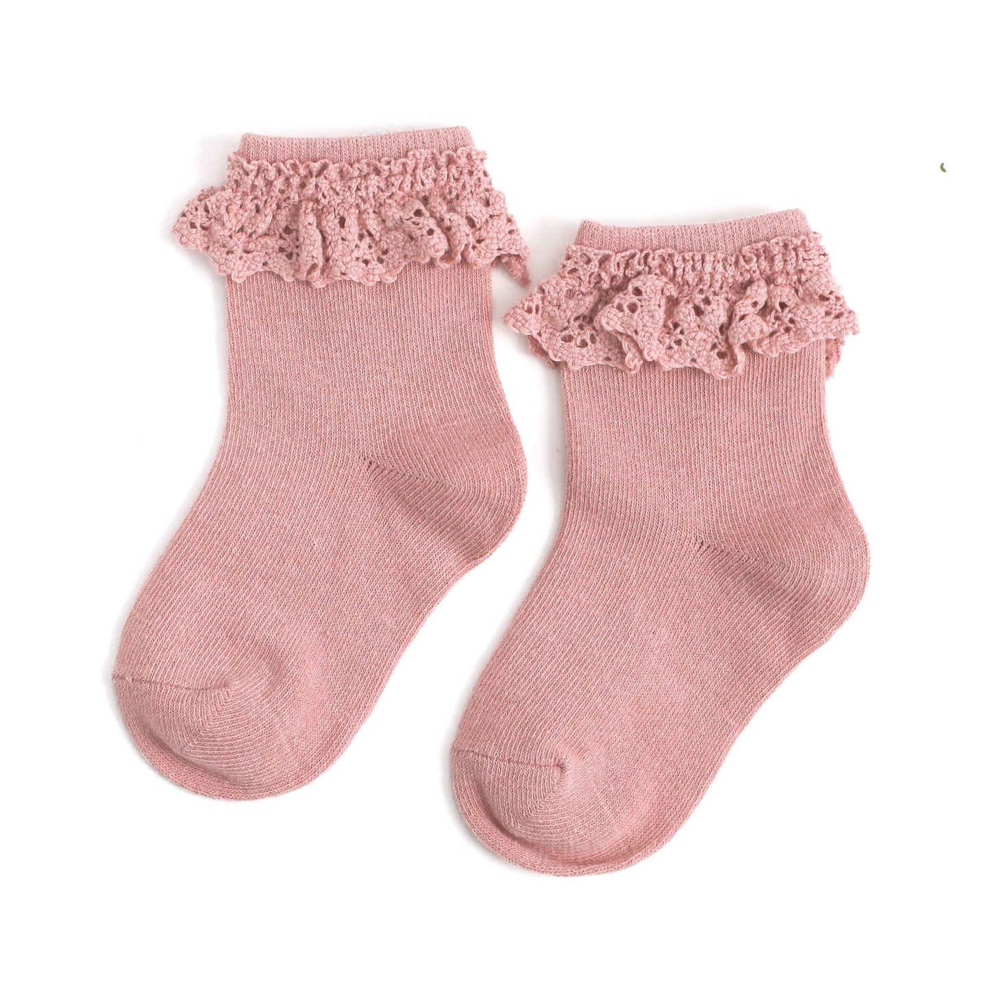 Blush Pink Lace Midi Sock | Little Stocking Co.