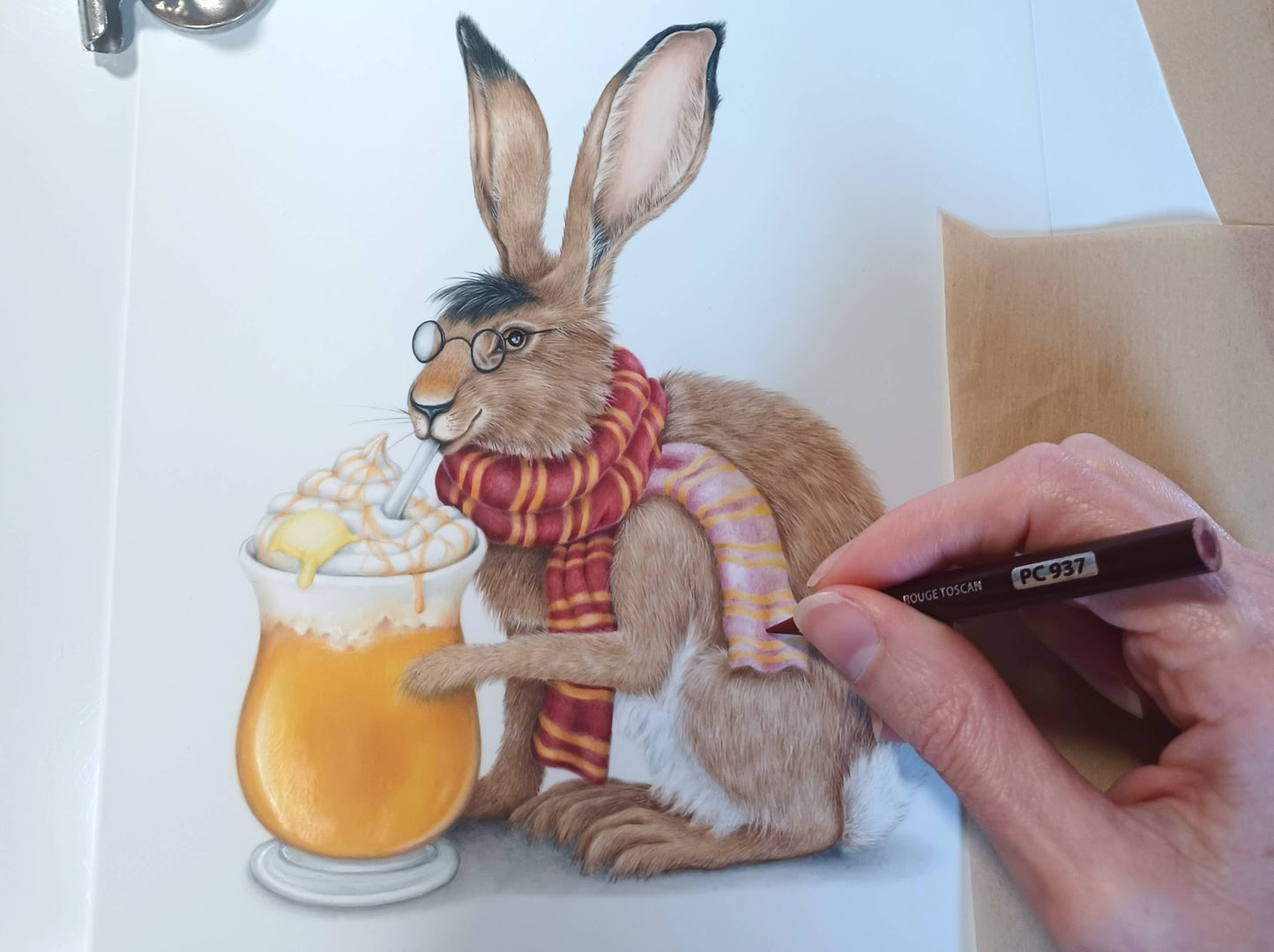 "Buttered Beere with Hare E. Potter" Blank Card | Ripples Greeting Cards