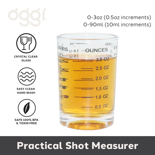 Measuring Shot Glass - 3 oz | Oggi
