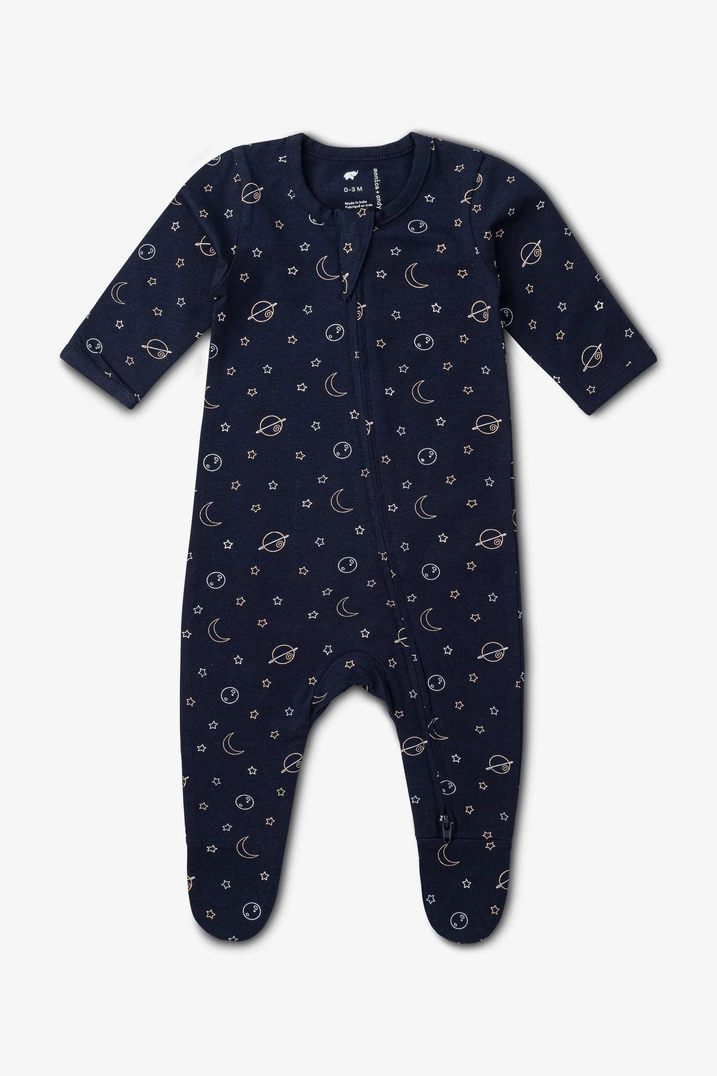 Navy Outerspace Romper | Monica + Andy