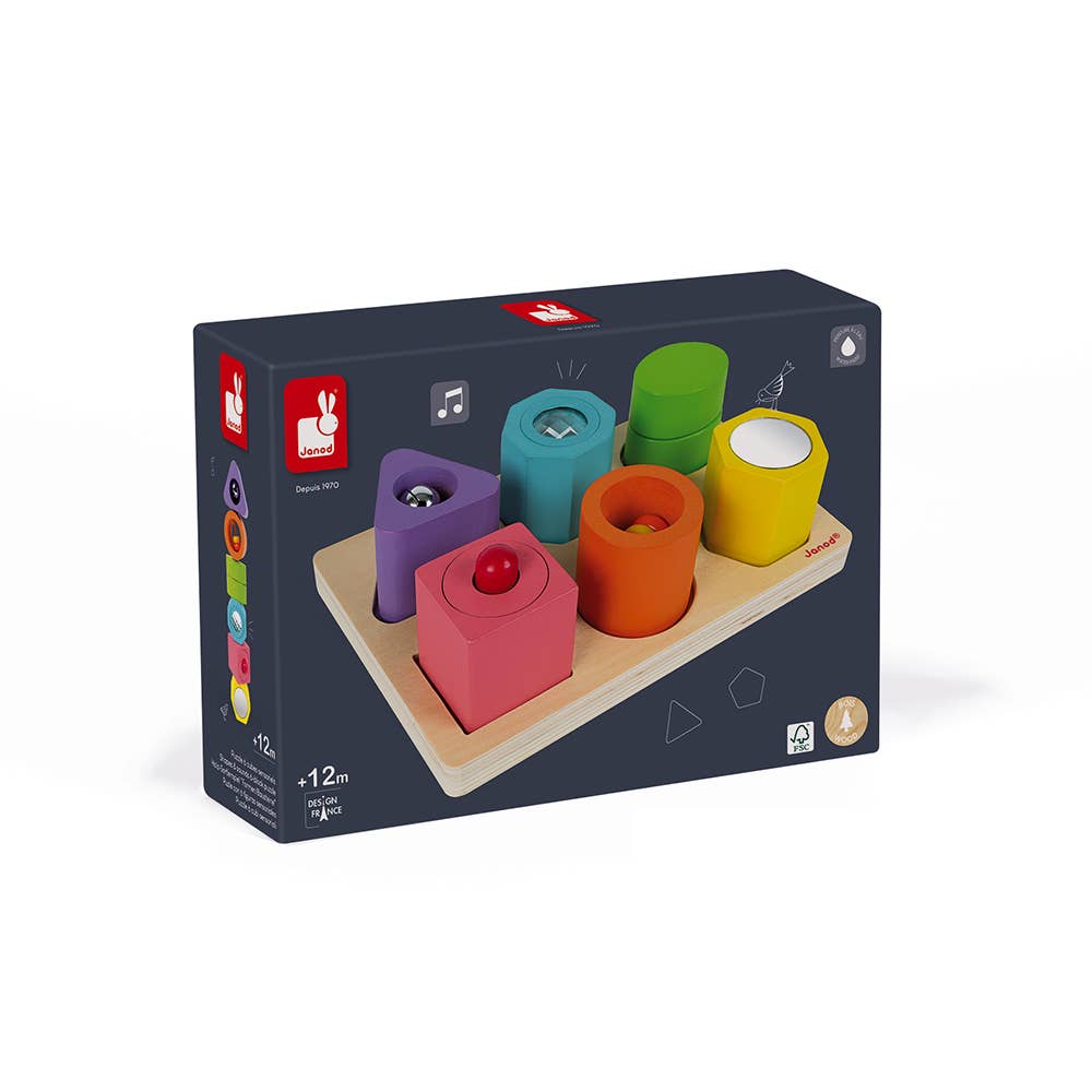Wooden Puzzle - Shapes & Sounds | Janod
