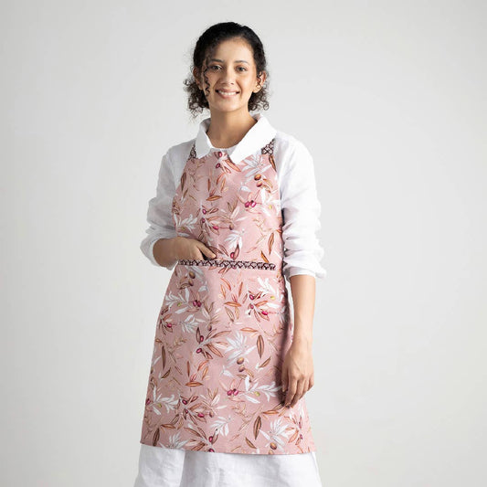 Nyons Cotton Apron | Maison d'Hermine