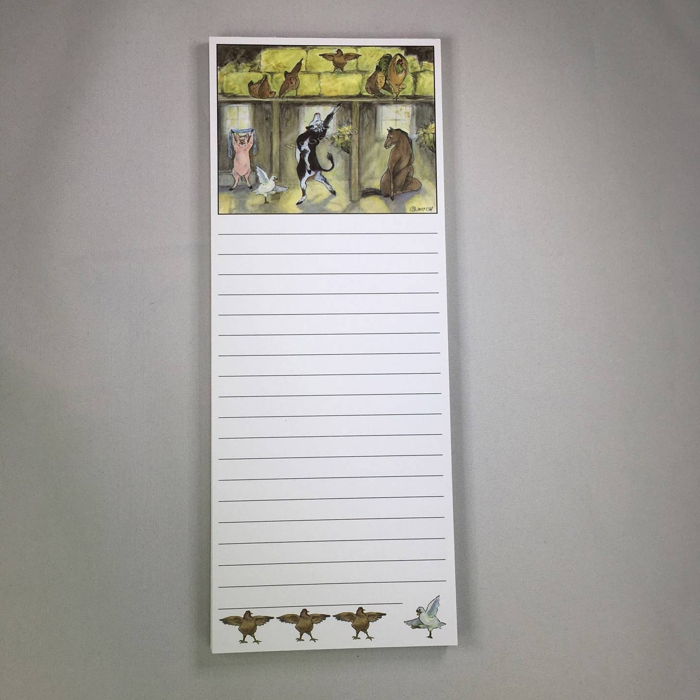 Barnyard Yoga Magnetic Notepad | Woodfield Press