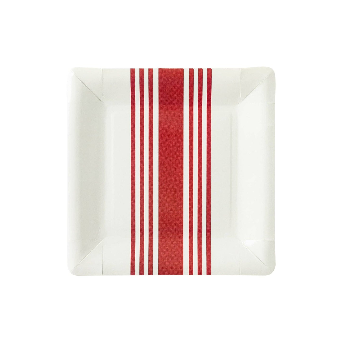 Red Striped Plates | My Mind's Eye