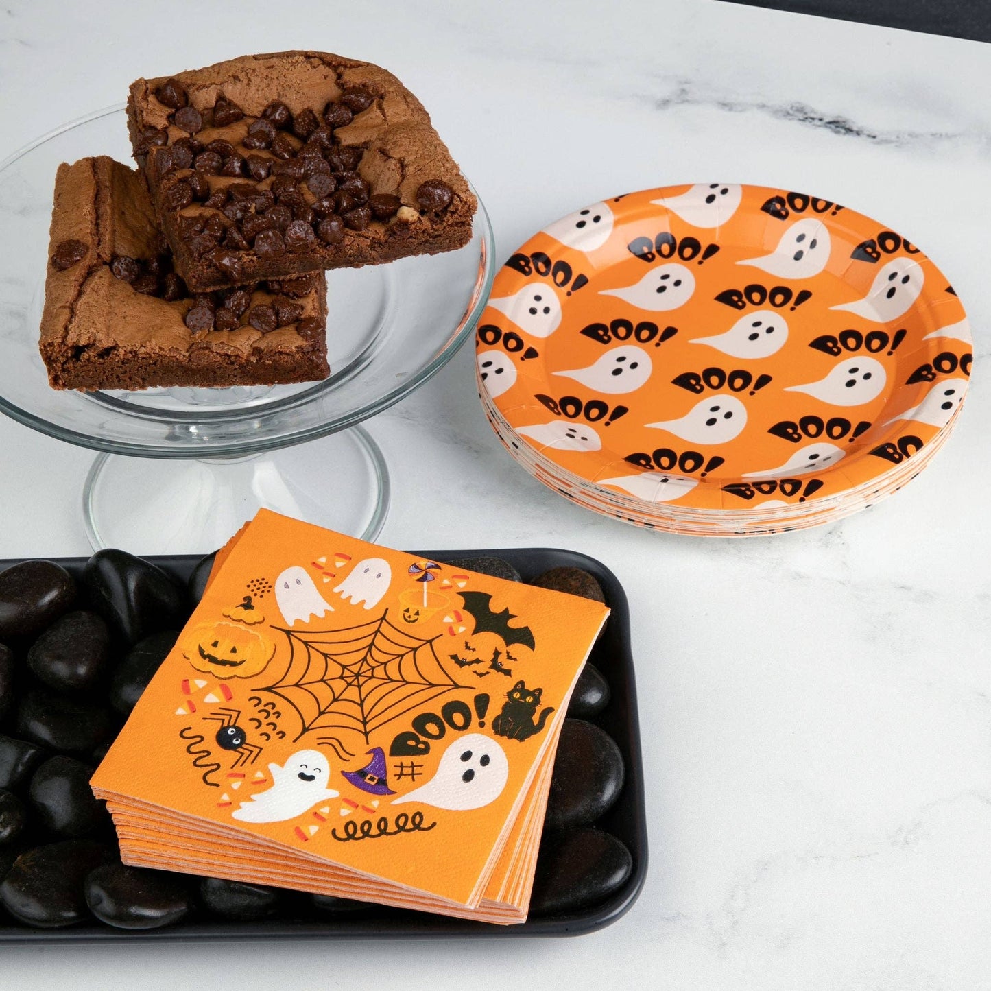 "Spooky Supper" 80 Piece Paper Plate & Napkin Set | Fabuplates