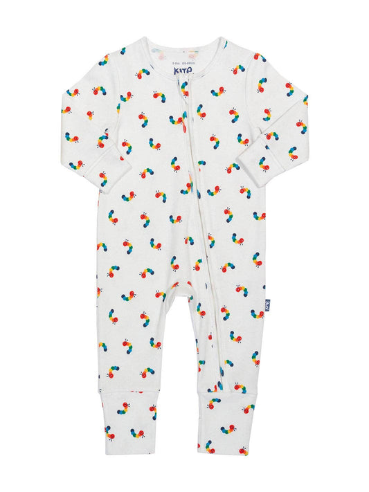 Rainbow Caterpillar Sleepsuit | Kite Clothing UK