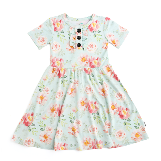 Mae Floral Bamboo Twirl Dress | Gigi & Max