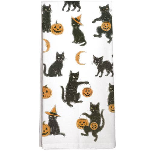Halloween Cats Towel | Mary Lake-Thompson