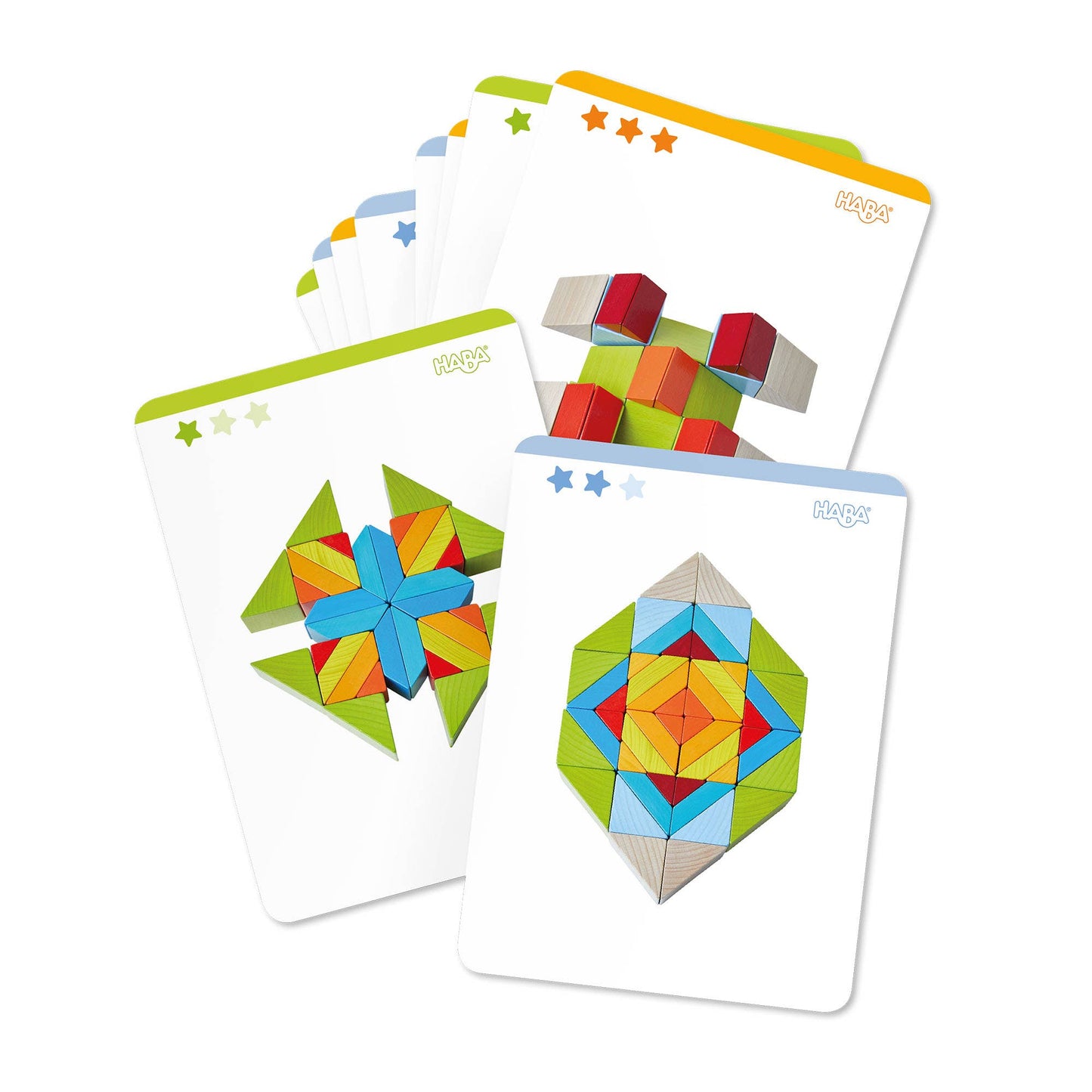 Mosaic 3D Wooden Arranging Montessori Color & Pattern Puzzle | HABA
